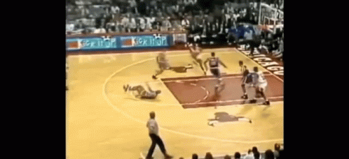 Basketball Game With Chicago Bulls Logo