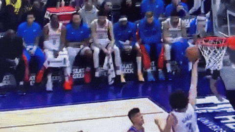 Basketball Game With Crowd and Seat Click Sign