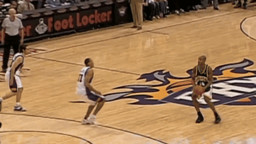 Basketball Game With Foot Locker Sign