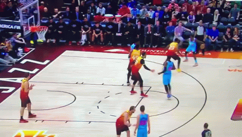 Basketball Game With Jazz GIF