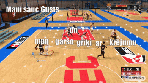Basketball Game With Mani Sauc Gusts