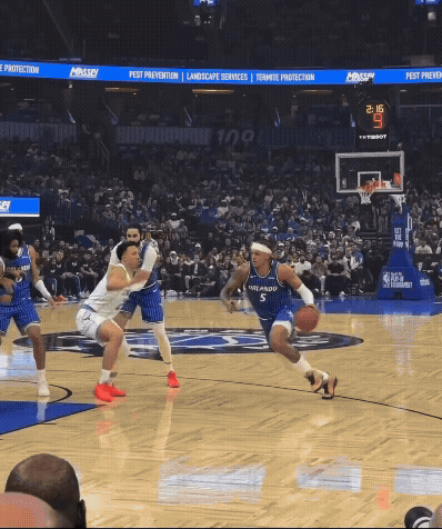 Basketball Game with Pest Prevention Sign