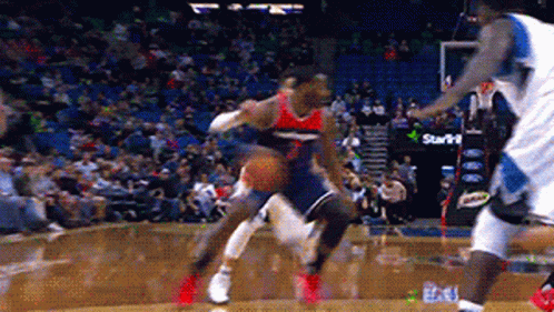 Basketball Game With Starbucks Sign GIF