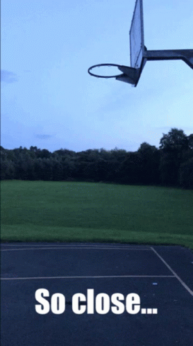 Basketball Hoop With So Close