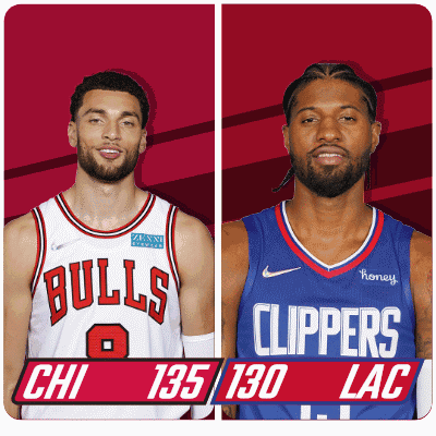 Basketball Nba Clippers Bulls Scorecard GIF