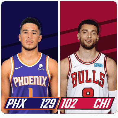 Basketball Nba Suns Bulls Scorecard GIF