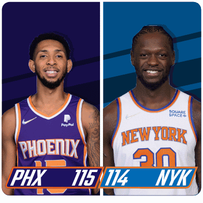 Basketball Nba Suns Knicks Scorecard GIF