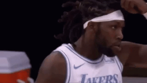 Basketball Player Adjusting Hair