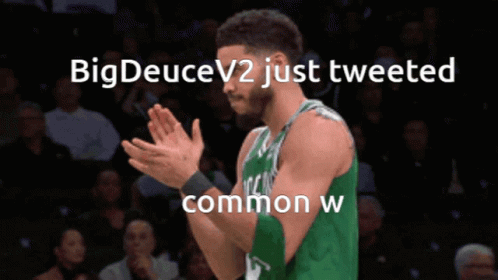 Basketball Player Applauding Bigdeucev2 Just Tweeted Common W