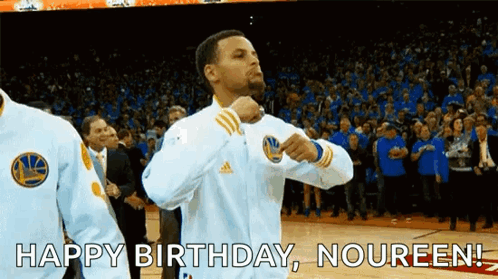 Basketball Player Celebrating Birthday on Court