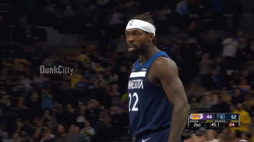 Basketball Player Celebrating Minnesota Jersey GIF