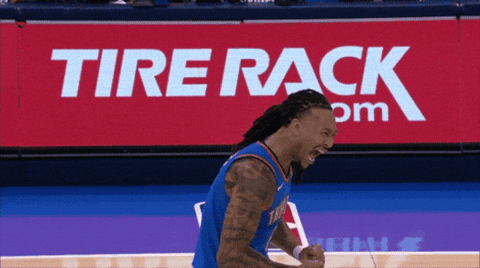 Basketball Player Celebrating