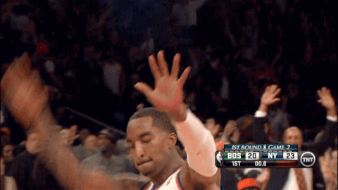 Basketball Player Celebrating with Crowd
