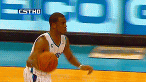 Basketball Player Dribbling Ball at CST HD Sign