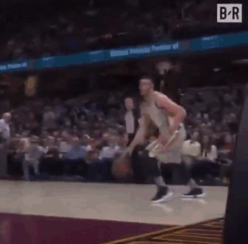 Basketball Player Dribbling Basketball