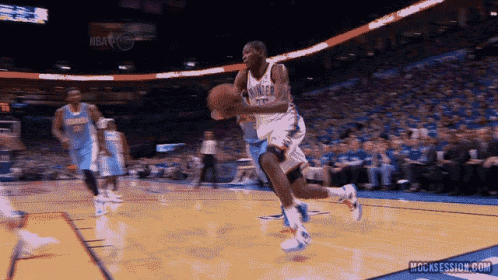 Basketball Player Dribbling Number 23 GIF