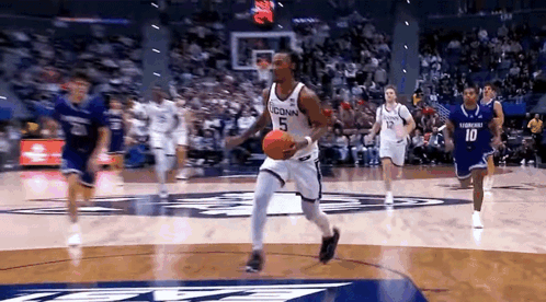 Basketball Player Dribbling Number 5