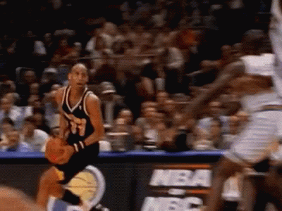 Basketball Player Dribbling Number 77 GIF