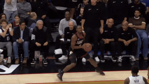 Basketball Player Dribbling Wild