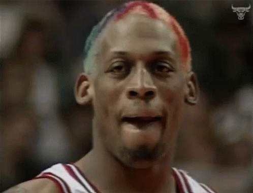 Basketball Player Face Close Up With Bull