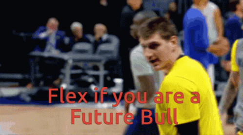 Basketball Player Flexing Future Bull GIF
