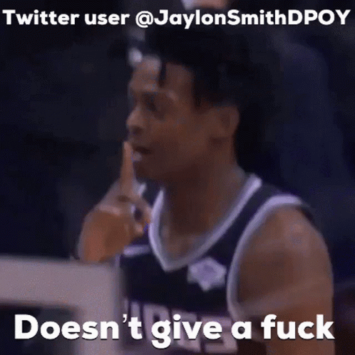Basketball Player Funny Face Doesn't Give a Fuck