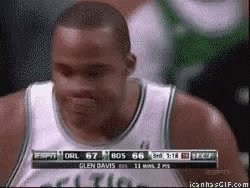 Basketball Player Glen Davis Looking at Camera