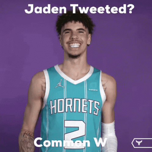 Basketball Player Hornets Jersey GIF