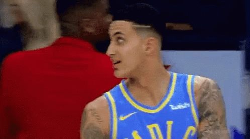 Basketball Player In Blue And Yellow Jersey GIF