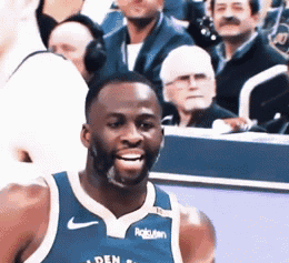 Basketball Player in Blue Jersey With Rakuten