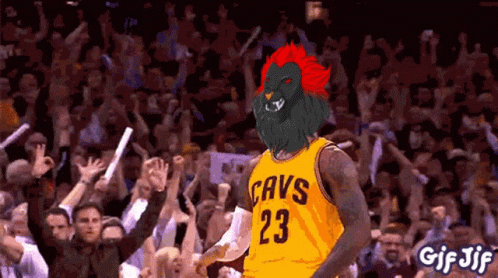 Basketball Player In Cavs Jersey GIF