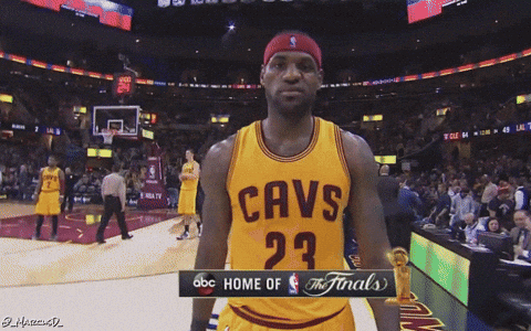 Basketball Player In Cavs Jersey GIF