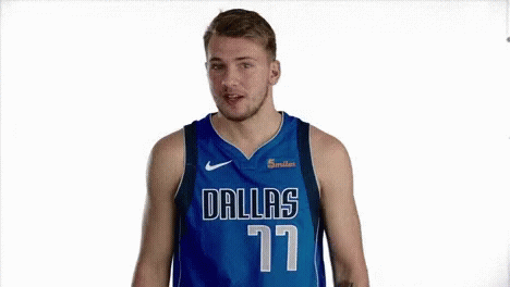 Basketball Player In Dallas Jersey Making Funny Face GIF