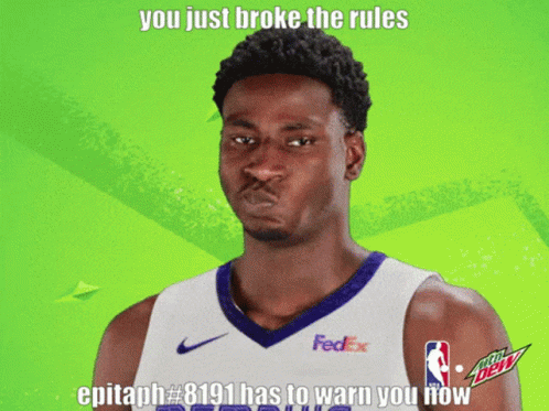 Basketball Player in FedEx Shirt
