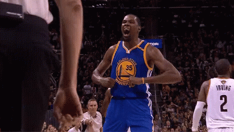 Basketball Player In Golden State Jersey GIF
