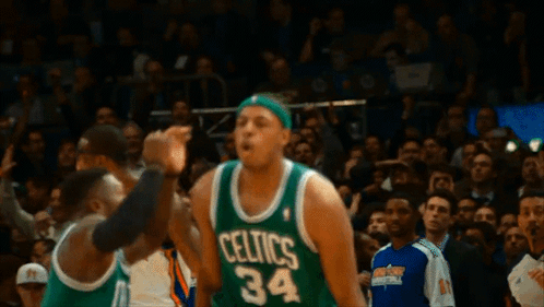 Basketball Player in Green Jersey Number 3
