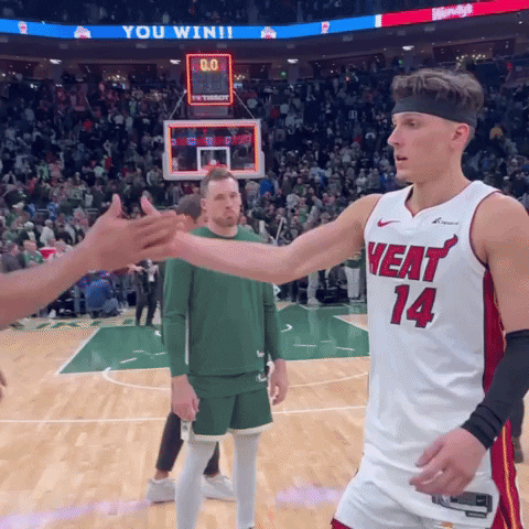 Basketball Player in Heat 14 Shaking Hands