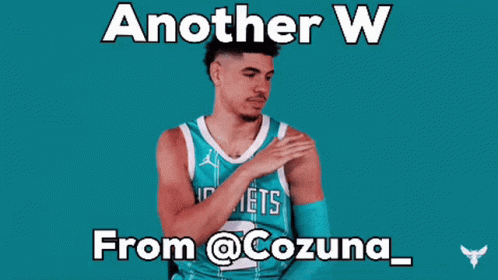 Basketball Player In Hornets Shirt GIF
