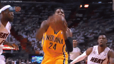 Basketball Player in Indiana 24 Jersey