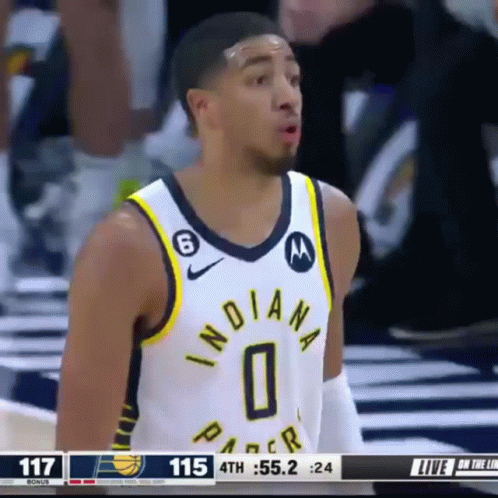 Basketball Player In Indiana Pacers Jersey GIF