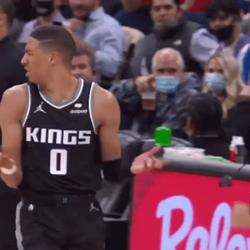 Basketball Player In Kings Jersey GIF