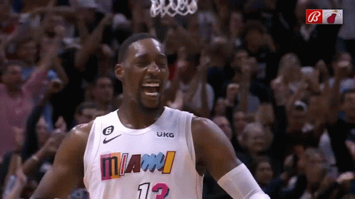 Basketball Player in Miami 13 Jersey