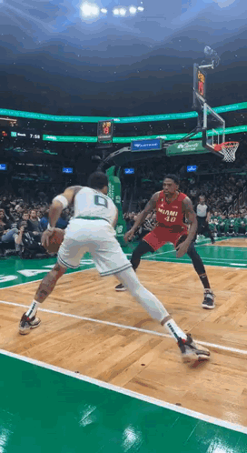 Basketball Player In Miami Jersey GIF