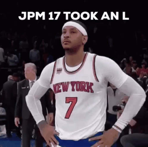 Basketball Player In New York Jersey Number 7 GIF