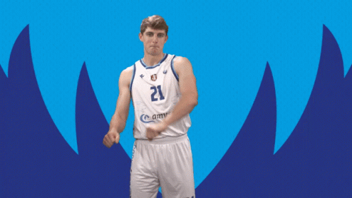 Basketball Player in Number 21 Jersey