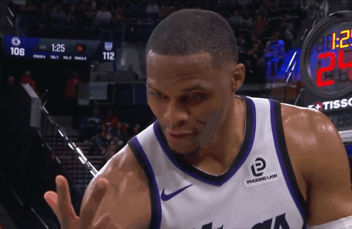 Basketball Player In Phoenix Law Shirt GIF