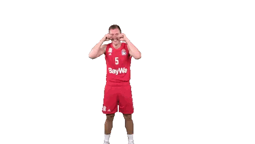 Basketball Player in Red Jersey Number 5