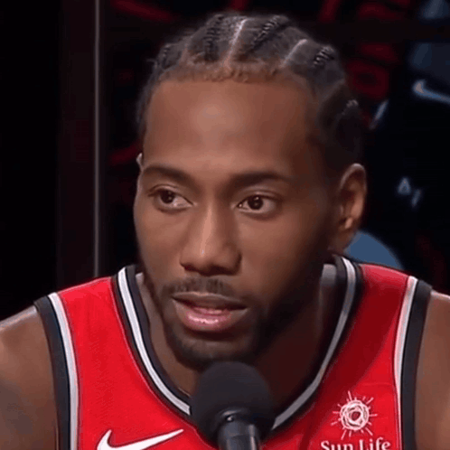 Basketball Player In Red Jersey Talking GIF