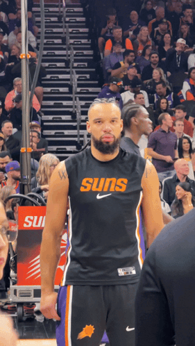 Basketball Player in Suns Jersey