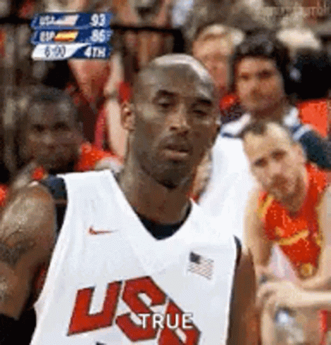 Basketball Player in US Jersey